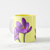 Coupe des Fleurs de Printemps de café de Mug Crocu (Devant gauche)
