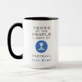 "Coupe des larmes" Drôle Mug sur mesure pour l'équ (Gauche)