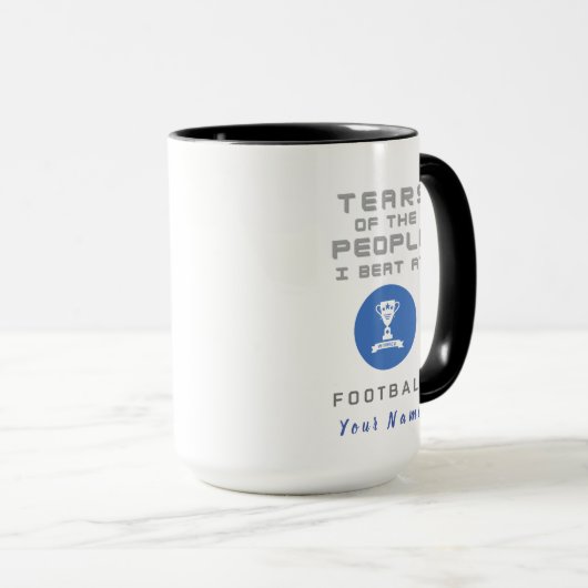 "Coupe des larmes" Drôle Mug sur mesure pour l'équ (Devant droit)