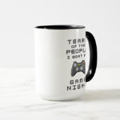 "Coupe des larmes" Gamer unique Mug de café (Devant droit)