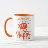 Coupe d'Happy Sunshine Mug personnalisée (Gauche)