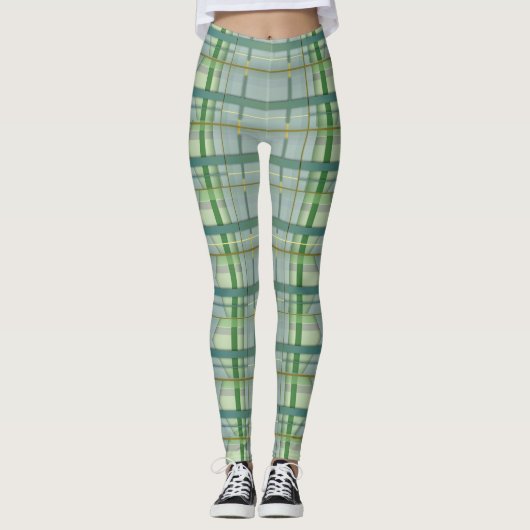 Coupe douce Tartan 2 Leggings revisité (Devant)