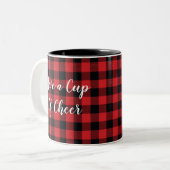 Coupe du buffle Cheer Check Mountain Coffee Mug (Devant gauche)