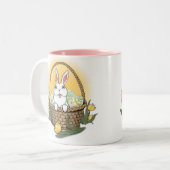 Coupe du lapin de Pâques de la Mug de café Festive (Devant gauche)