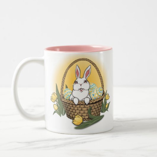Coupe du lapin de Pâques de la Mug de café Festive (Gauche)
