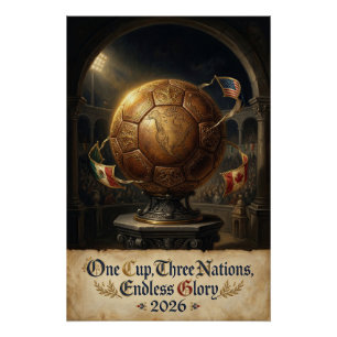 Coupe du Monde 2026 Renaissance Affiche de Footbal