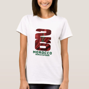 Coupe du Monde Maroc 2026 - T-Shirt Fleur de Atlas