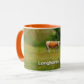 Coupe du Texas Longhorn Cow Farm Fan Mug (Devant gauche)