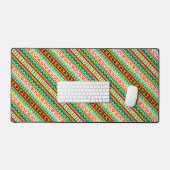 Coupe en papier design motif aztèque coloré (Clavier et souris)
