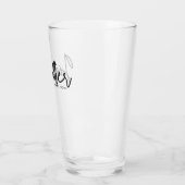 Coupe en verre à date établie en écriture moderne (Gauche)