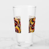 Coupe en verre aux couleurs belges (Gauche)