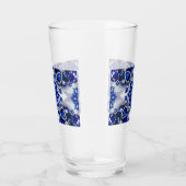 Coupe en verre aux couleurs Bleues Blances (Droite)