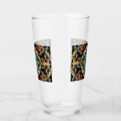 Coupe en verre aux couleurs brésiliennes (Gauche)