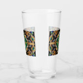 Coupe en verre aux couleurs brésiliennes (Droite)