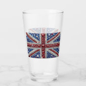 Coupe en verre aux couleurs britanniques (Dos)