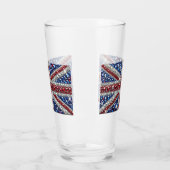 Coupe en verre aux couleurs britanniques (Gauche)