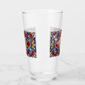 Coupe en verre aux couleurs colombiennes (Gauche)