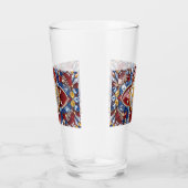 Coupe en verre aux couleurs colombiennes (Droite)