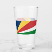Coupe en verre aux couleurs des Seychelles (Dos)