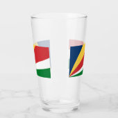 Coupe en verre aux couleurs des Seychelles (Gauche)