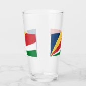 Coupe en verre aux couleurs des Seychelles (Droite)