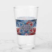 Coupe en verre aux couleurs françaises (Dos)