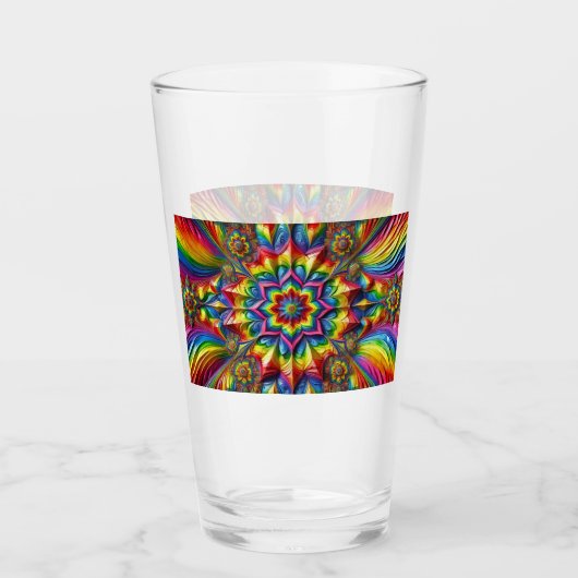 Coupe en verre aux couleurs LGBTQ (Devant)