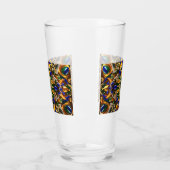 Coupe en verre avec couleurs brésiliennes (Gauche)