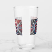 Coupe en verre avec des couleurs norvégiennes (Droite)