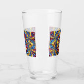 Coupe en verre avec des couleurs roumaines (Gauche)