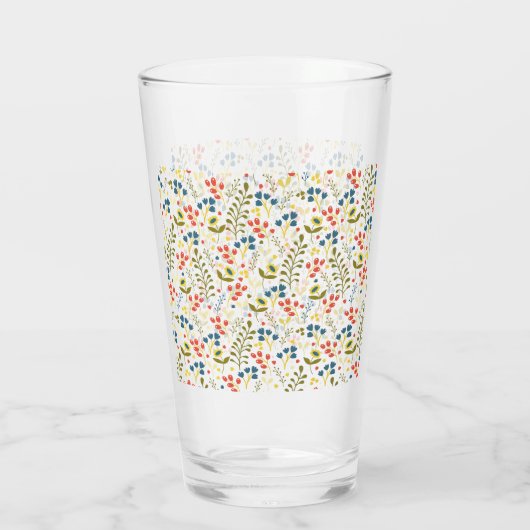 Coupe en verre avec fleur transparente (Dos)