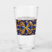 Coupe en verre avec la Suède Couleurs (Dos)