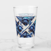 Coupe en verre avec Scottish Thistles Design (Devant)