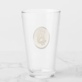 Coupe en verre Bitcoin doré (Dos)