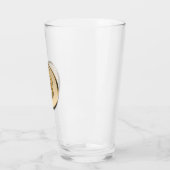 Coupe en verre Bitcoin doré (Gauche)