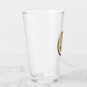 Coupe en verre Bitcoin doré (Droite)