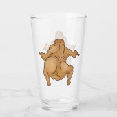 Coupe en verre de dinde de Thanksgiving (Dos)