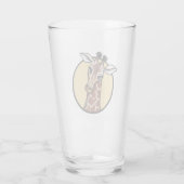 Coupe en verre de l'amant KiniArt Giraffe (Dos)