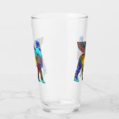 Coupe en verre de Lamassu de couleur (Droite)