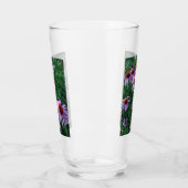 Coupe en verre fleur cône magenta (Gauche)