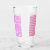 Coupe en verre géométrique rose (Droite)