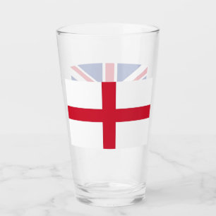 Coupe en verre patriotique avec drapeau d'Angleter