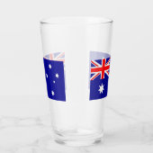 Coupe en verre patriotique avec drapeau d'Australi (Droite)