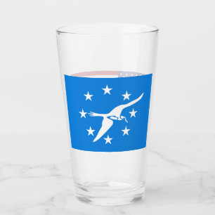 Coupe en verre patriotique avec drapeau de Corpus