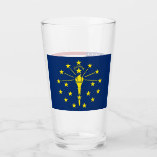 Coupe en verre patriotique avec drapeau de l'India