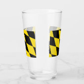 Coupe en verre patriotique avec drapeau de Munich (Droite)