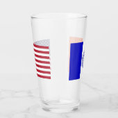 Coupe en verre patriotique avec drapeau de New Yor (Droite)