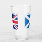 Coupe en verre patriotique avec drapeau d'Ecosse (Droite)