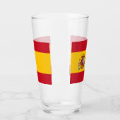 Coupe en verre patriotique avec drapeau d'Espagne (Gauche)