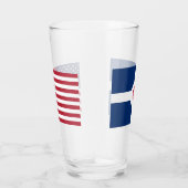 Coupe en verre patriotique avec drapeau d'Indianap (Droite)